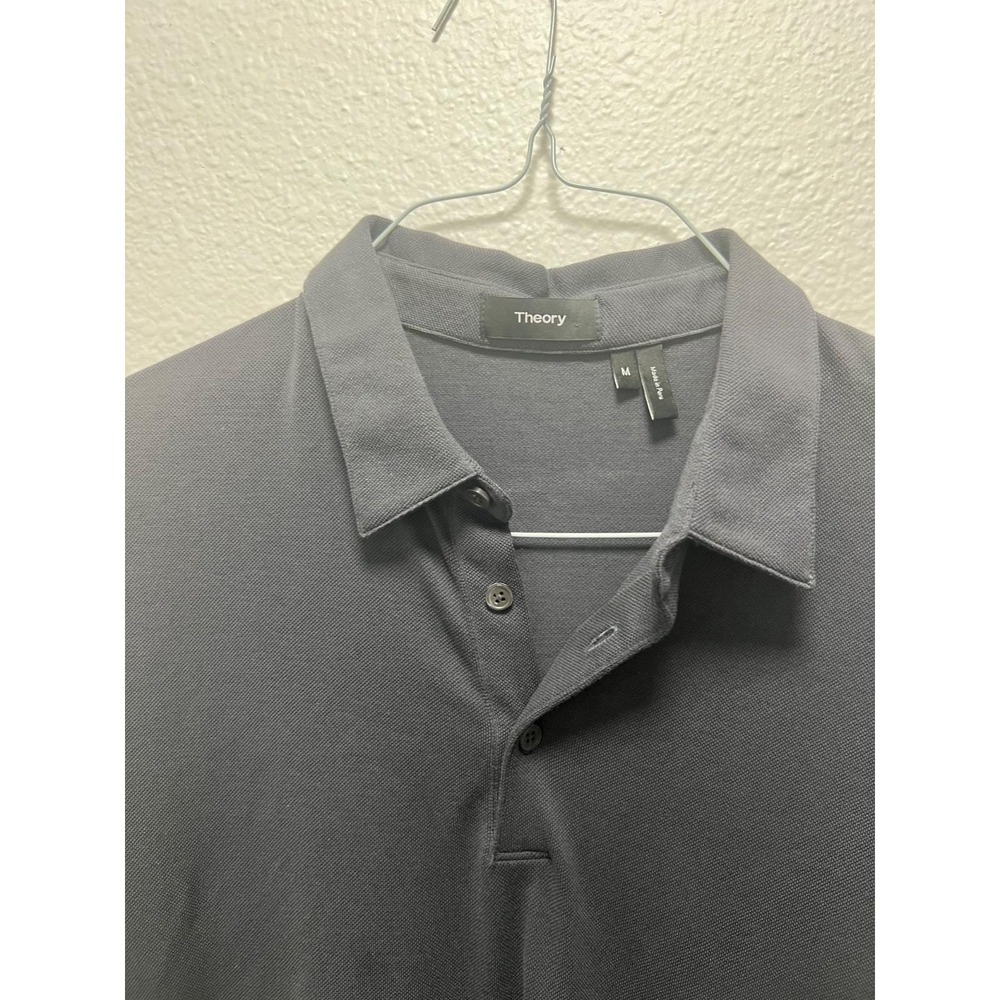 Theorie Man  Black Polo Shirt - Size Medium